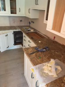 Fitting worktop